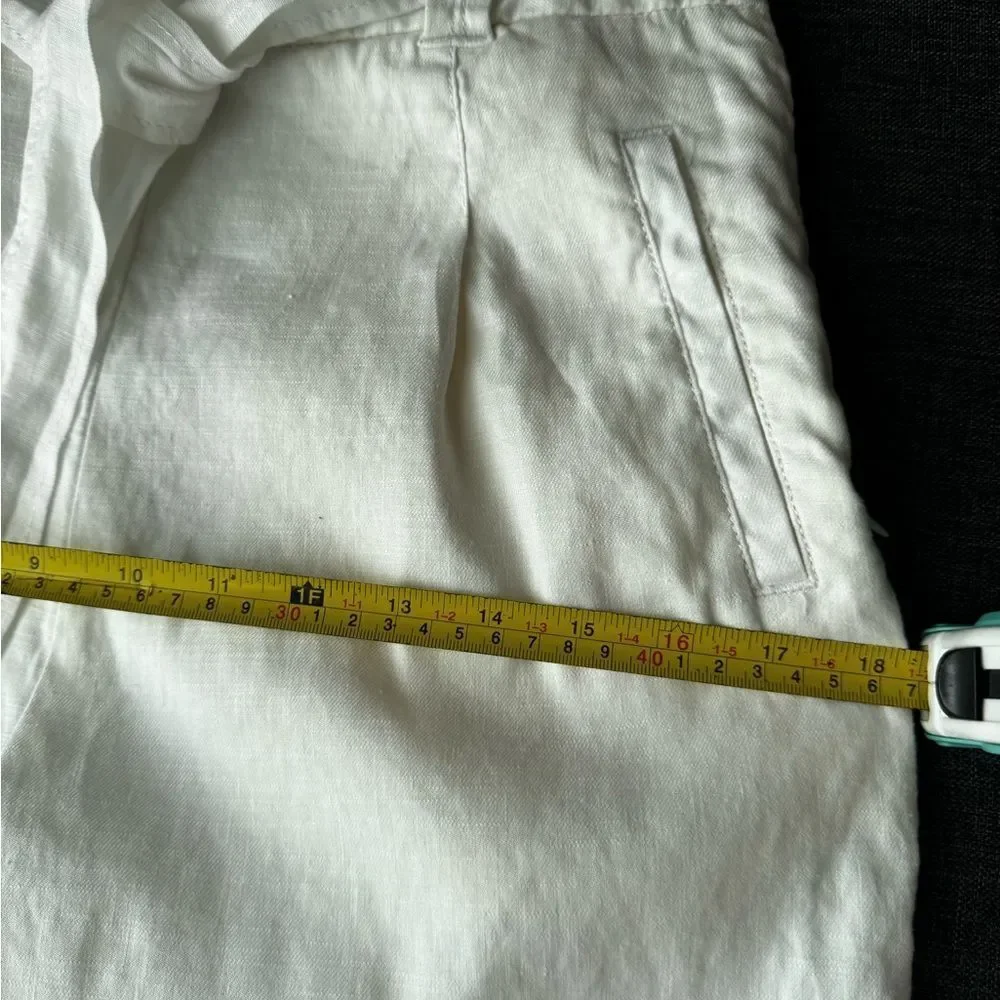 Anthropologie White Nias Trousers Pants By Ett Twa Size 0 - Picture 13 of 16